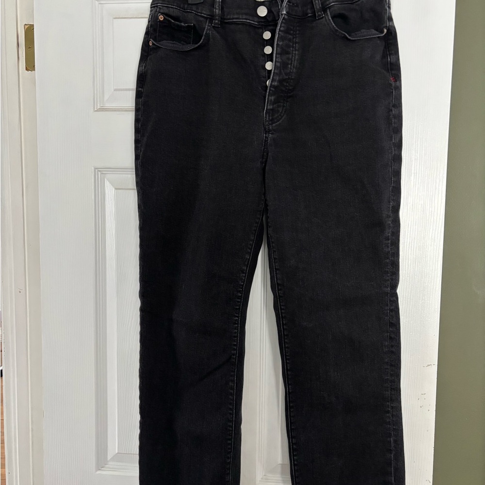 Warp + Weft Women's Dark High Rise Jeans